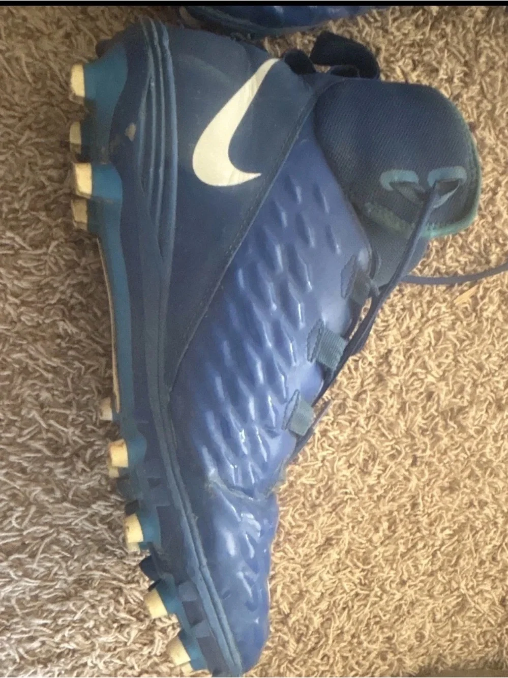 Nike Light Blue Soccer Cleats with White Swoosh